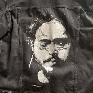 Black Post Malone jean jacket